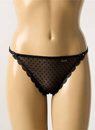 String tissage tissage plumetis noir VERDISSIMA femme