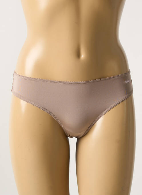 Culotte tissage dentelle beige VERDISSIMA femme