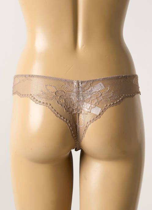 Culotte tissage dentelle beige VERDISSIMA femme