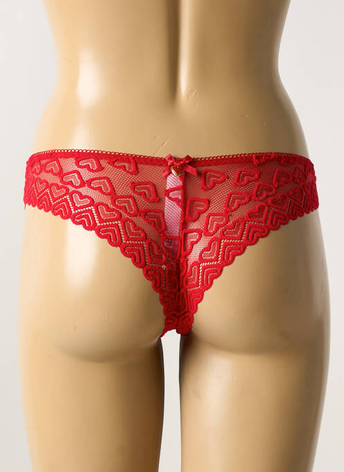 Culotte tissage dentelle rouge VERDISSIMA femme