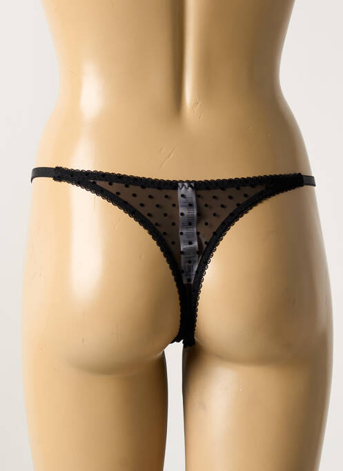 String tissage tissage plumetis noir VERDISSIMA femme