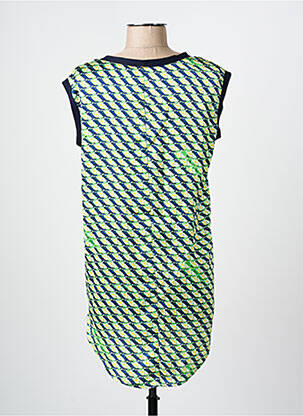 Tunique sans manche coupe fluide vert ARELINE femme