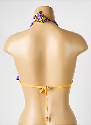 Haut de maillot de bain fermeture liens à nouer haut triangles violet VERDISSIMA femme