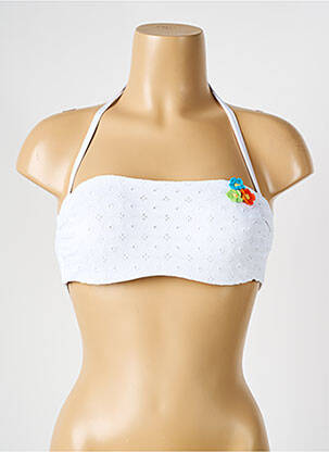 Haut de maillot de bain blanc VERDISSIMA pour femme