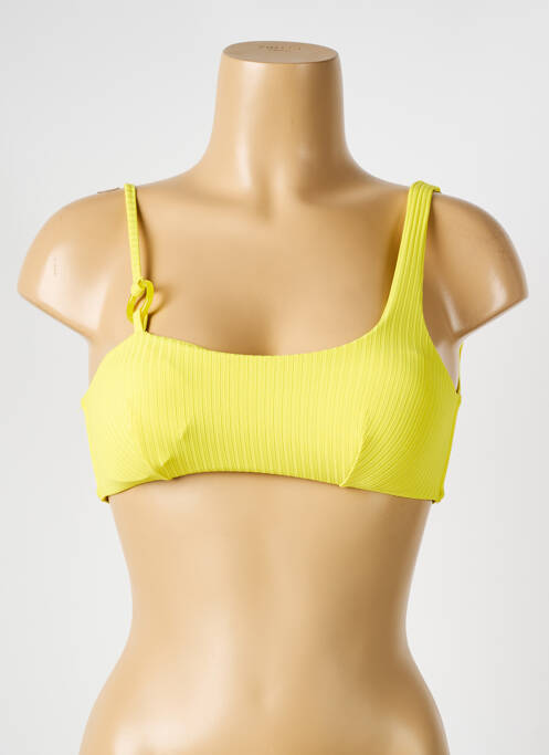 Haut de maillot de bain jaune VERDISSIMA pour femme