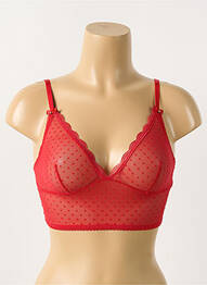 Soutien-gorge sans armature bralettes rouge VERDISSIMA femme