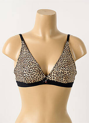 Soutien-gorge sans armature haut triangles marron VERDISSIMA femme