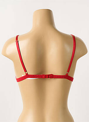 Soutien-gorge sans armature haut triangles rouge VERDISSIMA femme