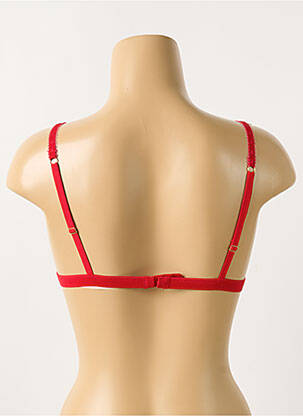 Soutien-gorge sans armature haut triangles rouge VERDISSIMA femme
