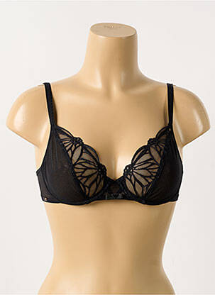 Soutien-gorge légère et transparente haut soutien-gorge emboitant noir LOU femme