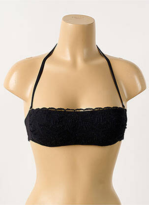 Haut de maillot de bain stretch haut bandeau noir VERDISSIMA femme