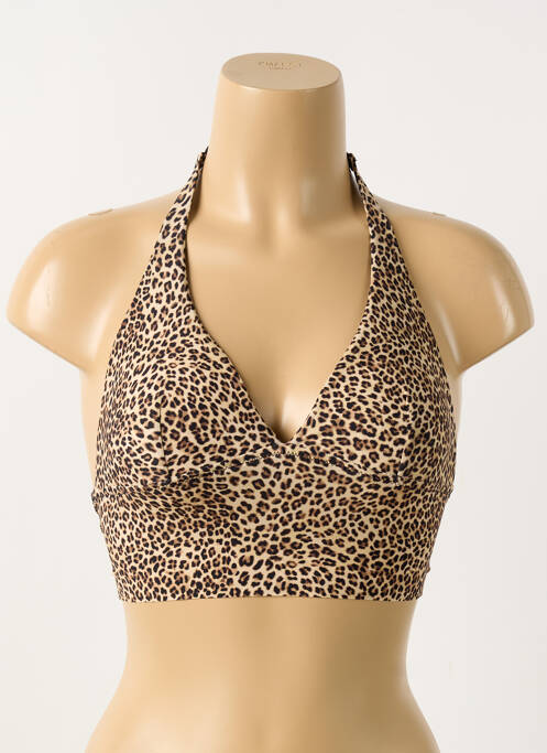 Soutien-gorge bretelles élastiquées ajustables bralettes marron VERDISSIMA femme