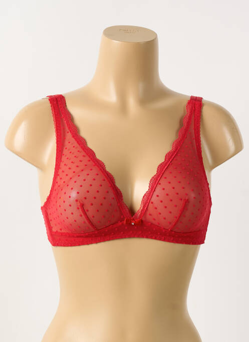 Soutien-gorge sans armature bralettes rouge VERDISSIMA femme