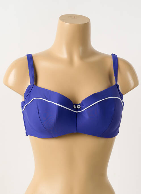 Haut de maillot de bain stretch haut soutien-gorge balconnet bleu CURVY KATE femme