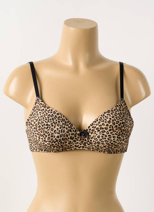 Soutien-gorge sans armature haut soutien-gorge push-up marron VERDISSIMA femme