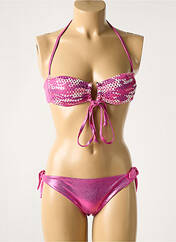 Maillot de bain 2 pièces rose VERDISSIMA pour femme seconde vue