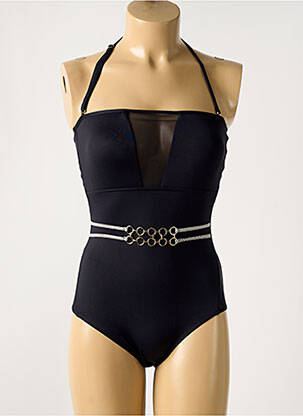 Maillot de bain 1 pièce haut bandeau haut bandeau noir SUN PLAYA femme
