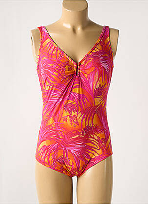 Maillot de bain 1 pièce imprimé fantaisie haut soutien-gorge moulé rose ANITA femme