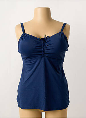 Haut de maillot de bain stretch haut soutien-gorge moulé bleu SUN PLAYA femme