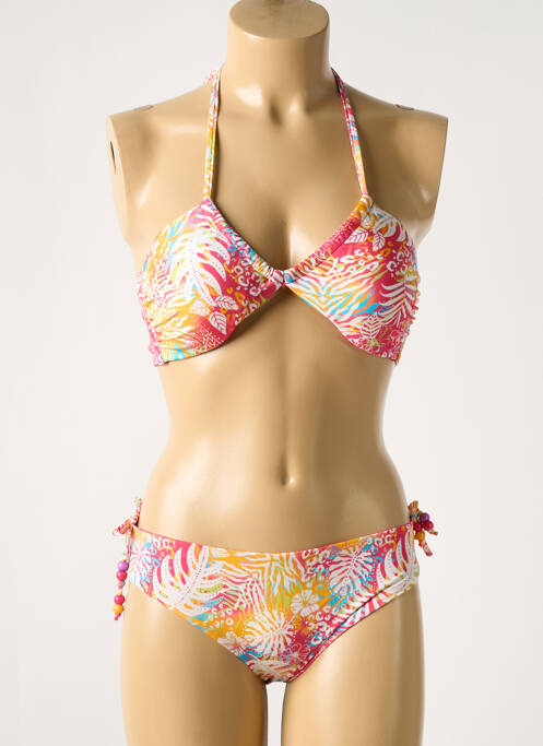 Maillot de bain 2 pièces orange VERDISSIMA femme