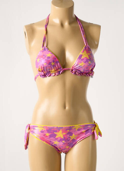 Maillot de bain 2 pièces rose VERDISSIMA pour femme