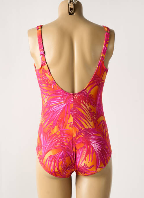 Maillot de bain 1 pièce imprimé fantaisie haut soutien-gorge moulé rose ANITA femme