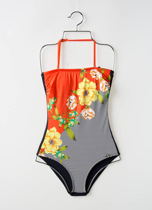 Maillot de bain 1 pièce haut bandeau haut bandeau noir SUN PLAYA femme
