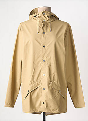 Imperméable poches a capuche beige RAINS femme