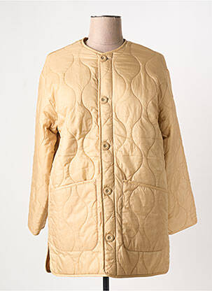 Doudoune poches sans capuche beige OBEY femme
