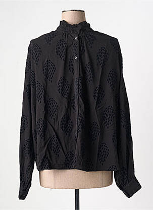 Blouse imprimé fantaisie manches longues noir SACRÉCOEUR femme