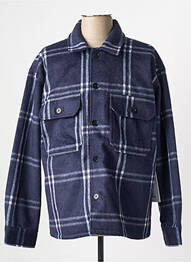 Veste casual fermeture boutonnée sur le devant bleu OBEY homme
