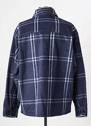Veste casual fermeture boutonnée sur le devant bleu OBEY homme