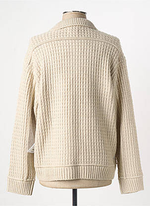 Gilet manches longues fermeture boutonnée sur le devant beige OBEY femme