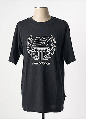 T-shirt coupe droite manches courtes noir NEW BALANCE femme