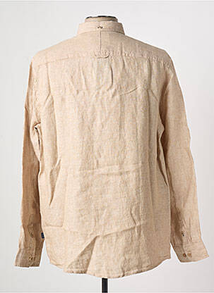 Chemise manches longues coupe droite beige KRONSTADT homme