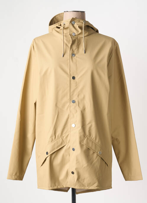 Imperméable poches a capuche beige RAINS femme