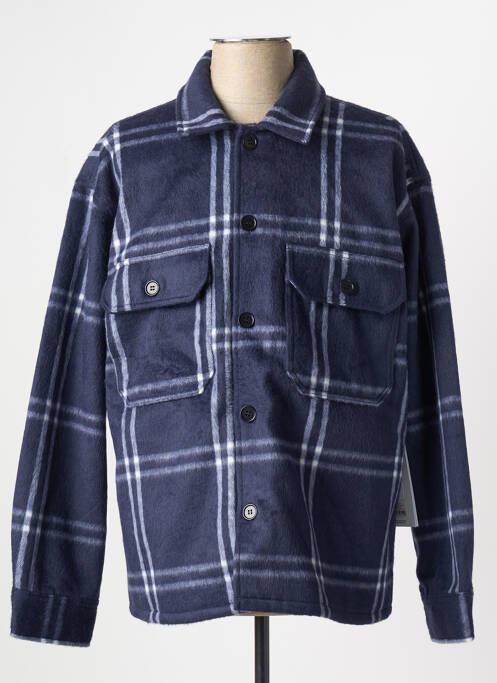 Veste casual fermeture boutonnée sur le devant bleu OBEY homme