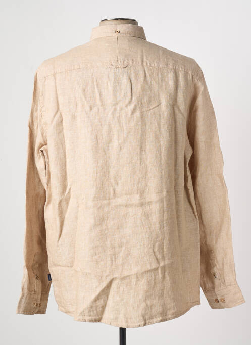 Chemise manches longues coupe droite beige KRONSTADT homme