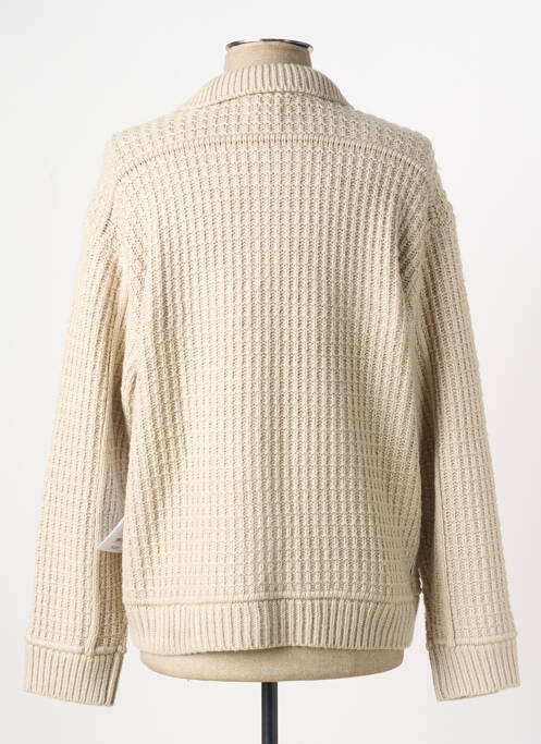 Gilet manches longues beige OBEY femme