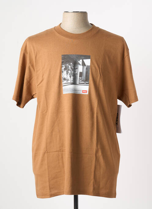 T-shirt marron OBEY pour homme