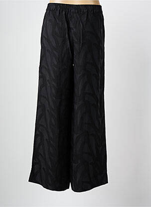 Pantalon droit tissage popeline taille normale noir SACRÉCOEUR femme