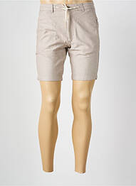 Short fermeture zippée sous rabat boutonné taille normale beige KRONSTADT homme