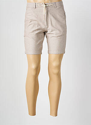 Short fermeture zippée sous rabat boutonné taille normale beige KRONSTADT homme