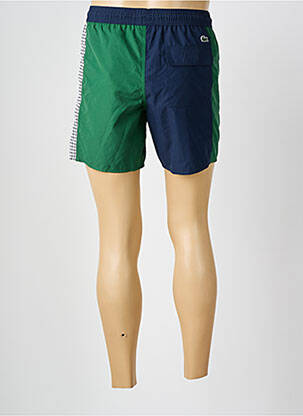 Short de bain tissage popeline bleu LACOSTE homme