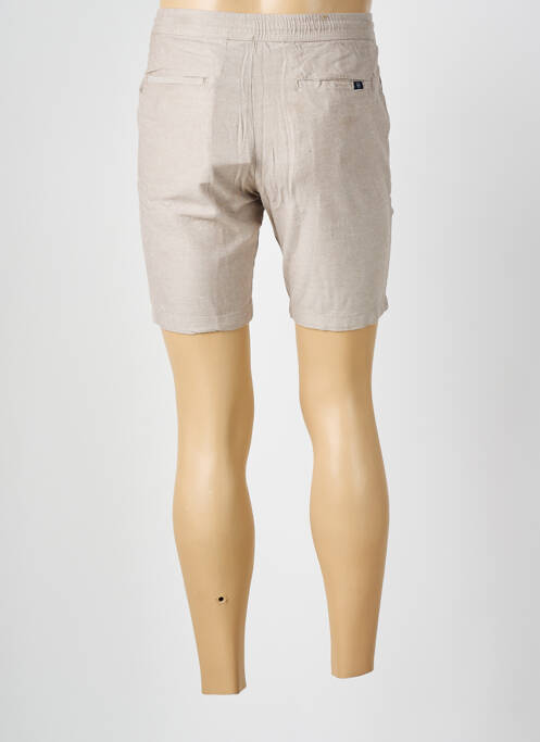 Short fermeture zippée sous rabat boutonné taille normale beige KRONSTADT homme
