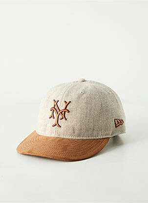 Casquette broderie beige NEW ERA femme