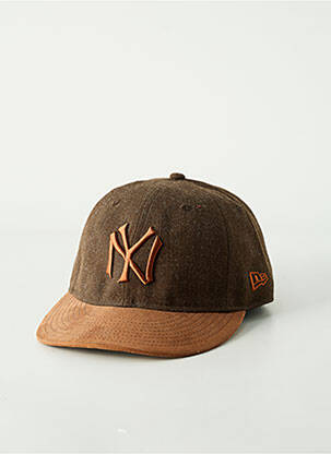 Casquette broderie marron NEW ERA femme