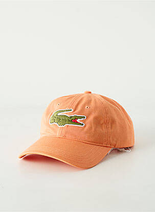 Casquette orange LACOSTE pour homme