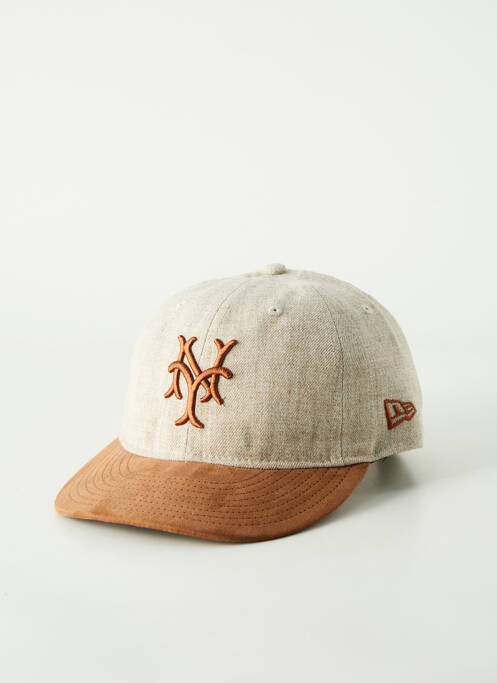 Casquette broderie beige NEW ERA femme