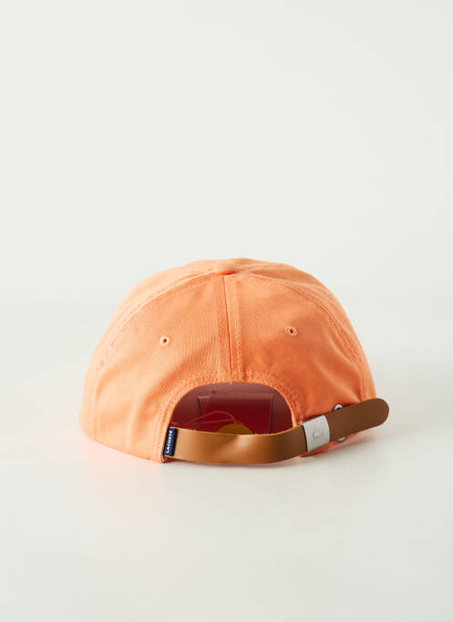 Casquette orange LACOSTE pour homme